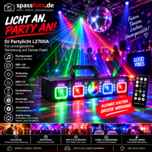 🪩 DJ Partylicht L2700A – Licht an. Party an!
